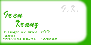 iren kranz business card